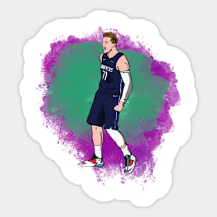 LUKA DONCIC illustration by cousscards Sticker